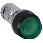 ABB - Green compact pushbutton CP3-12G-10 puls. comp. lum.