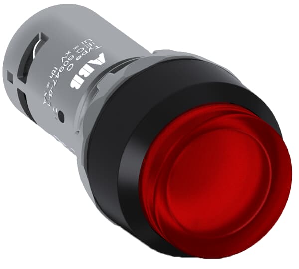 ABB - Red compact pushbutton CP3-12R-01 puls. comp. lum.
