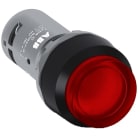 ABB - Red compact pushbutton CP3-12R-01 puls. comp. lum.