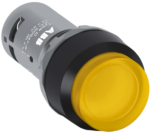 ABB - Pushbutton Yellow Compact CP3-13Y-10 PULS. COMP. LUM.