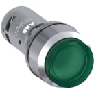 ABB - Green compact pushbutton CP3-31G-10 puls. comp. lum.