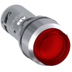 ABB - Red compact pushbutton CP3-31R-10 puls. comp. lum.