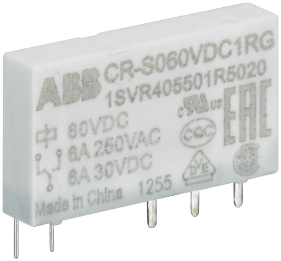 ABB - CR-S048VDC1RG Pluggable interface relay REL? X ZOCCOLO 6 MM. CRS048VDC1RG