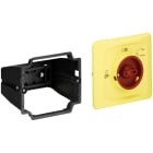 ABB - Kit montaggio a portella rosso/giallo IP65 per DMS132-Y, completo e resistente.