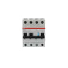 ABB - DS203NC L C10 AC300 Residual Current Circuit Breaker with Overcurrent Protection DIFF MAG 4,5KA 3P+N 300 DS3NLC10AC300