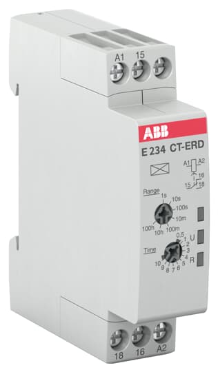 ABB - CT-ERD.12 Time relay, ON-delay E234CT-ERD RELE TEMPORIZZATORE RIT.ECC.
