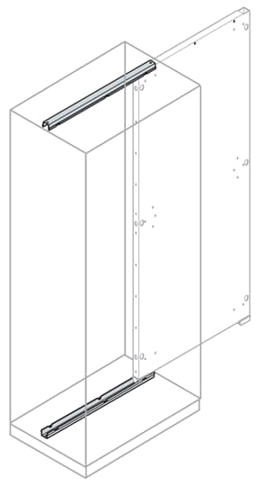 ABB - Track for frontal installation plate 600mm inserim.frontale p=600mm.