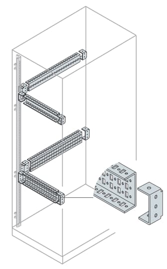 ABB - N° 2 traverse scatolate e boxed crosspiece H 48 L 800 W 800.