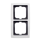 ABB - 1722-84 Cover Frame 2-gang Corn Solo Doppia Bianco Luc