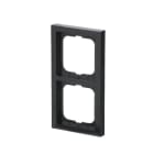 ABB - 1722-181K Cover Frame 2-gang Corn Future Lin Dopp Antracit. ED 348 8