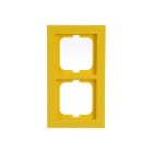 ABB - 1722-285 Cover Frame 2-gang Axcent Dopp Giallo. ED 364 5