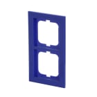 ABB - 1722-288 Cover Frame 2-gang AXCENT DOPP BLU ED 367 8