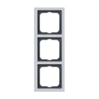 ABB - 1723-183K Cover Frame 3-gang CORN FUTURE LIN TRIP ALL/ARG.
