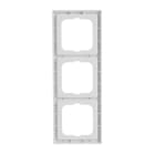 ABB - 1723-184K Cover Frame 3-gang CORN FUTURE LIN TRIP BIANCO L.