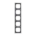 ABB - 1725-866K Cornice Quint Acciaio Inox Cover Frame 5-gang