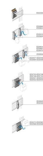 ABB - Base Module Switch Cable L3 Top 100A S200-E200-F20.