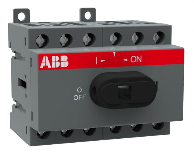 ABB - Front operated switch-disconnector OT16F6 6P 16A: ideale per interrompere e isolare circuiti elettrici in modo sicuro ed efficiente. EE 244 8