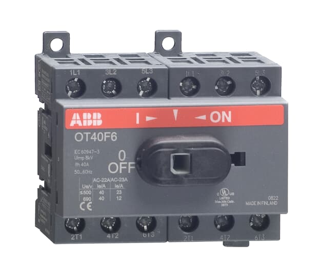 ABB - Front operated switch-disconnector OT25F6 6P 25A: un sezionatore di alta qualità per garantire la massima sicurezza e affidabilità.
