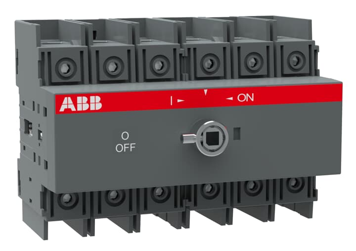 ABB - Front operated switch-disconnector OT100F6 6P 100A.