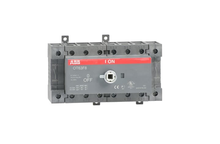 ABB - Front operated switch-disconnector OT63F8 8P 63A: un sezionatore affidabile e versatile per il controllo dell'alimentazione elettrica.