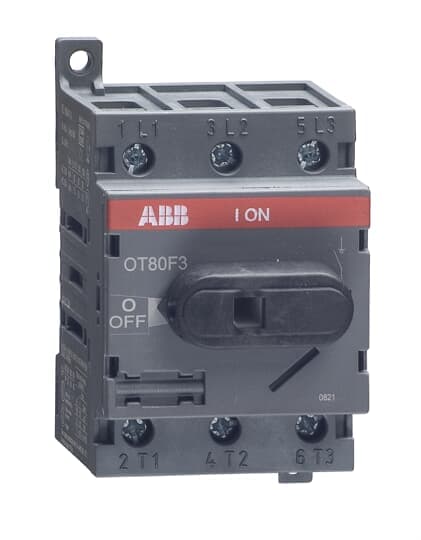 ABB - Front operated switch-disconnector OT80F3 80A SEZIONATORE EE 262 0