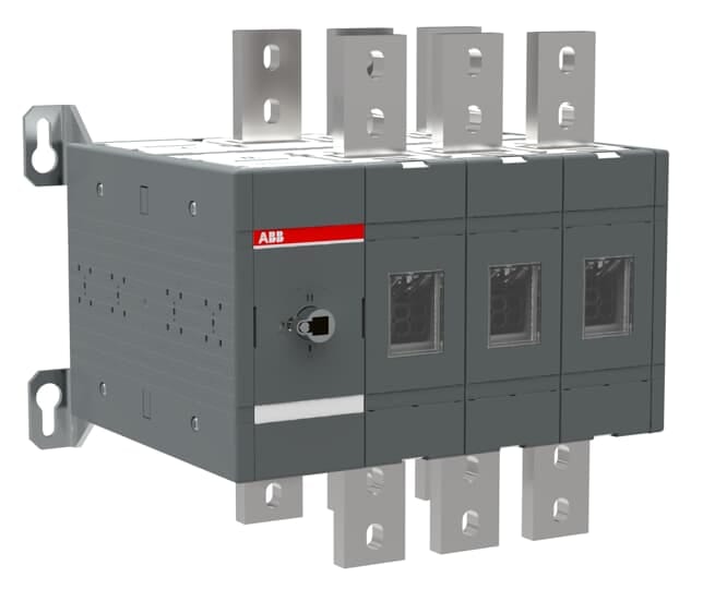ABB - Commutatore manuale a 3 posizioni, apertura IEC, 1600A, sezionatore 6 poli.
