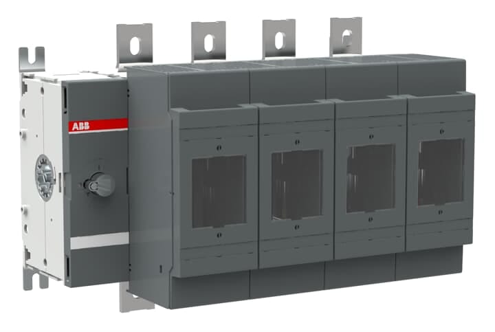 ABB - OS800D04N2 SEZ. FUSIBILATO NH 800A 4P SWITCH FUSE FRONT OPERATED DIN