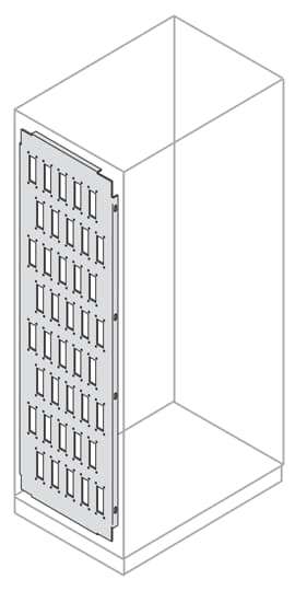 ABB - Pannello portaconnettori con 40 fori, dimensioni 2000x500mm (HXD/HXP)