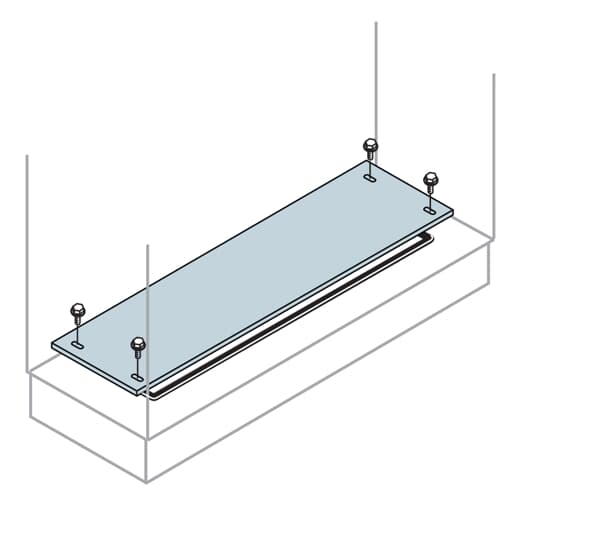 ABB - Mod. Sing. 1 Cable Flange with 800mm Single Flange for Cable Passages Length 800mm.