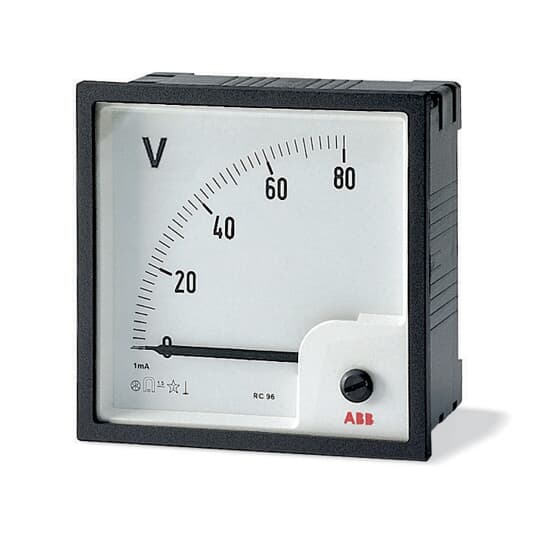 ABB - VLM-1-400/72 Analogue Voltmeter e VOLTMETRI ANALOGICI CA per misurazioni precise e affidabili.