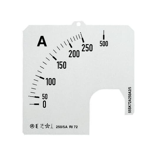 ABB - SCL-A5-200/72 Scale for analogue ammeter SCALA A1 PER AMPEROMETRO C.