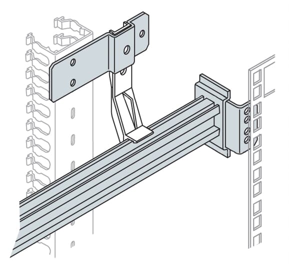 ABB - Kit guida DIN per telaio rack 19 25 mod. din rail for rack 19''frame 25 mod.