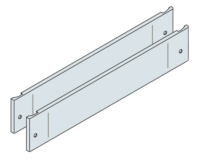 ABB - N.2 pannelli compensazione 100x600mm (HxL) 7035.