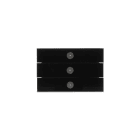 ABB - 6342-825-101-500 Control element 3-gang INTER 3 TASTI VETRO NERO.