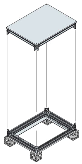 ABB - Base/Top e Testata 400x800 per un'installazione precisa e resistente.
