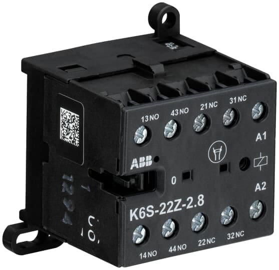 ABB - K6S-22Z-2.8-72 Mini Contactor Relay 17-32VCC, 2.8W MINIC. AUS.
