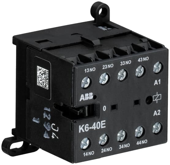 ABB - K6-40E-01 Mini Contactor Relay 24V 50-60HZ Ausiliar Minicont.