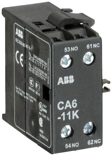 ABB - CA6-11K Auxiliary Contact 1NO/1NC X K6. EL 520 3