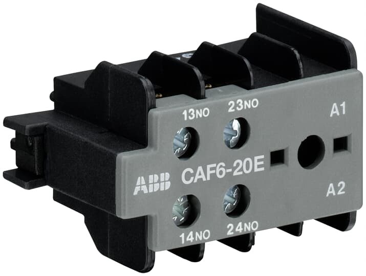 ABB - CAF6-20E Auxiliary Contact 2NO/0NC CONT.AUS.FRONT. 2NA X B6/B7.