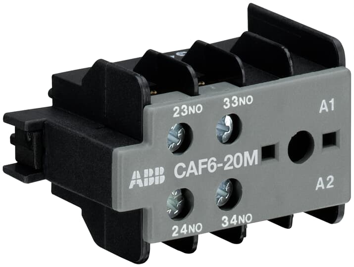 ABB - CAF6-20M Auxiliary Contact 2NO/0NC CONT.AUS.FRONT. 2NA X B6/B7.