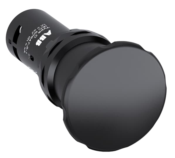 ABB - Black Compact Mushroom Pushbutton CPM3-10B-11 P. FUNGO INST, NERO, 1NA+1NC.
