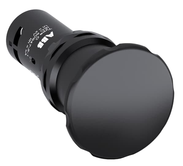 ABB - Black Compact Mushroom Pushbutton CPM3-10B-11 P. FUNGO INST, NERO, 1NA+1NC.