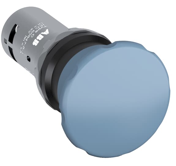 ABB - Pulsante a fungo compatto blu CPM3-10L-11 con 1NA+1NC.