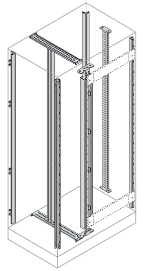 ABB - Montante intermedio VC a celle H=2200mm vers.intermediate uprights H=2200m.