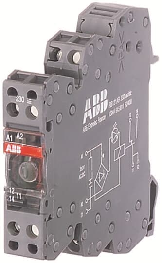 ABB - RBR122G-24VUC Interface relay R600 e RELE MOLLA: RBR122A 24VAC/DC - 2SC.