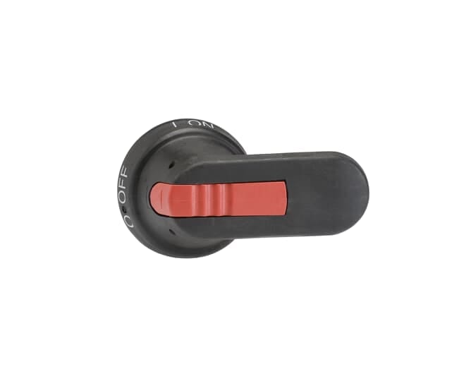 ABB - Maniglia nera blocco porta OHB80J6 per un'esperienza sicura e elegante.