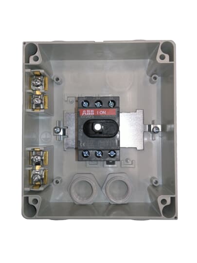 ABB - OTP25BA3M Sezionatore 3P 25A in custodia Enclosed Switch Disconnector.