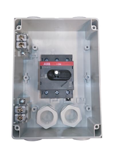ABB - OTP45BA3M sezionatore 3P 45A in custodia Enclosed Switch Disconnector