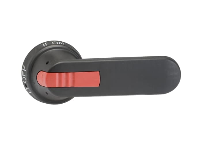 ABB - Maniglia nera con manico nero OHB145J12E011 per porte 1-0-2.