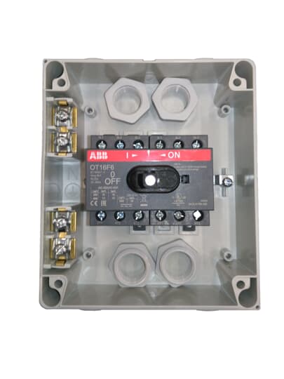 ABB - OTP16BA6M Sezionatore 6P 16A in custodia Enclosed Switch Disconnector.